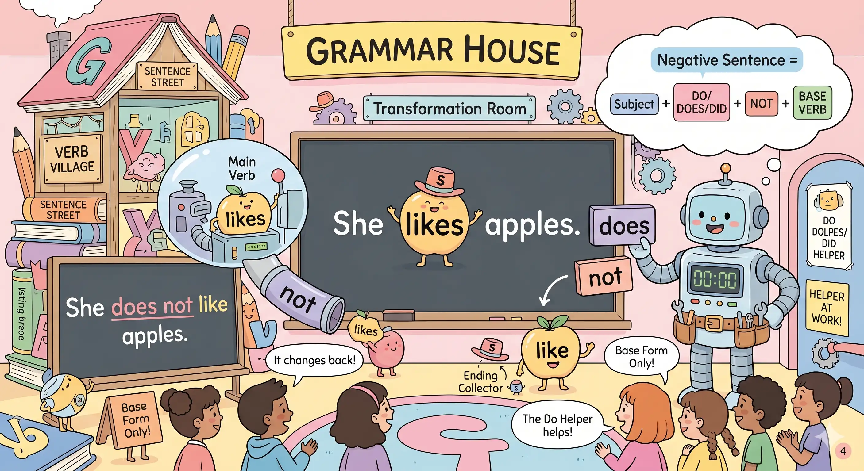 动作词 + do 帮忙图